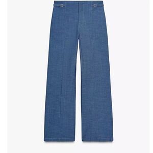 Zara Women's Blue Flare Jeans